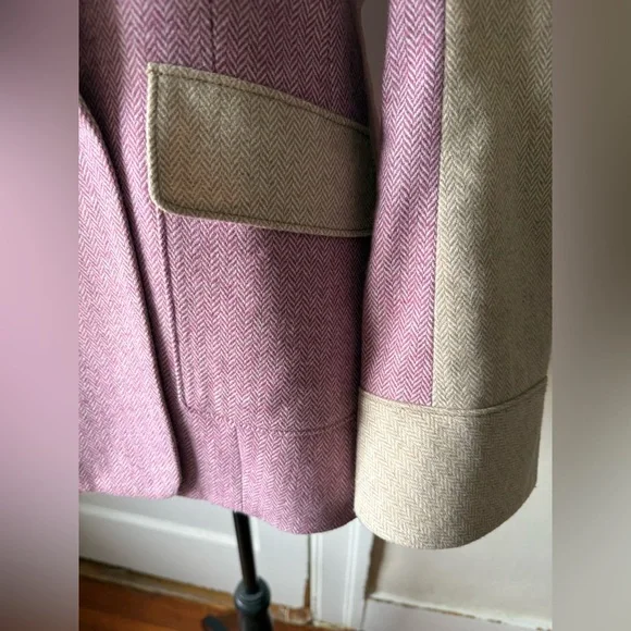 Cinq à Sept Lilac and Cream Blazer - Picture 7 of 13